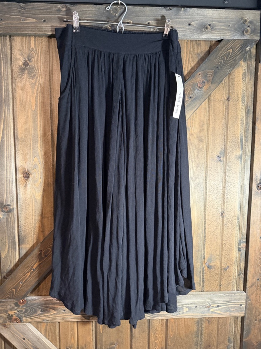 Tribal Black Maxi Skirt